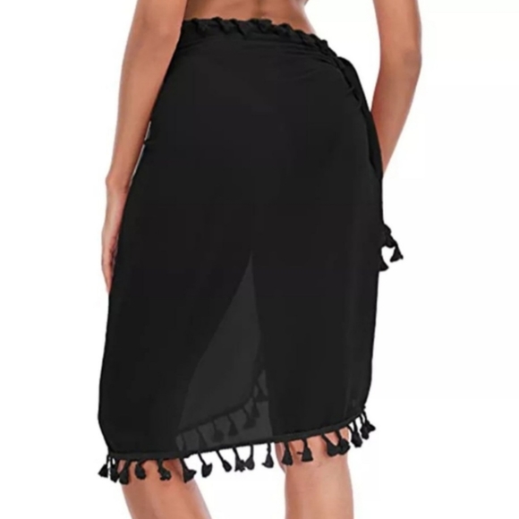 Women's Swim Wear Accessories Pom pom Sarong - Picture 3 of 4